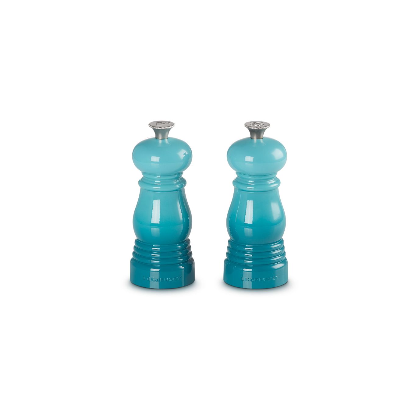 Le Creuset-Le Creuset Mini 11cm Set of Salt & Pepper Mills Teal